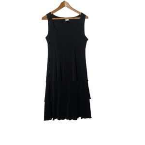 👑 Beautiful black dress 1920’s style with layered skirt size S